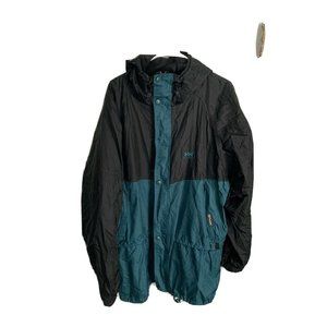 Vintage Helly Hansen Green Black Packable jacket